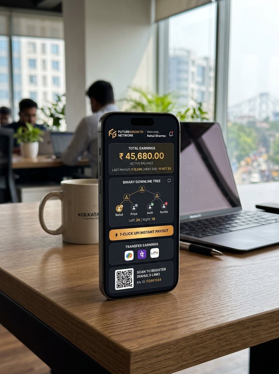 MLM Mobile App E-Wallet UPI Payout Jaynagar Majilpur
